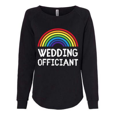 Wedding Officiant LGBT Lesbian Gay Wedding Marriage Ceremony Womens California Wash Sweatshirt