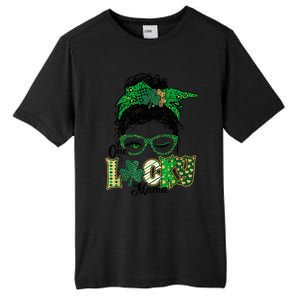 Wo One Lucky Mama St Patricks Day Mom Mother Shamrock Tall Fusion ChromaSoft Performance T-Shirt