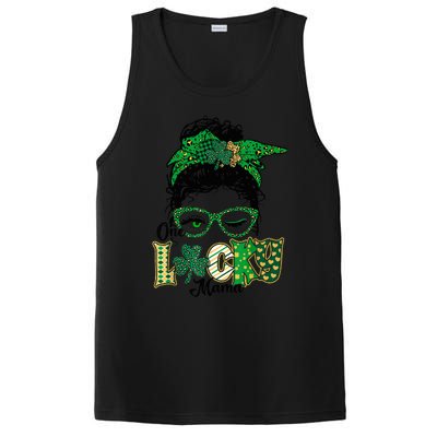 Wo One Lucky Mama St Patricks Day Mom Mother Shamrock PosiCharge Competitor Tank