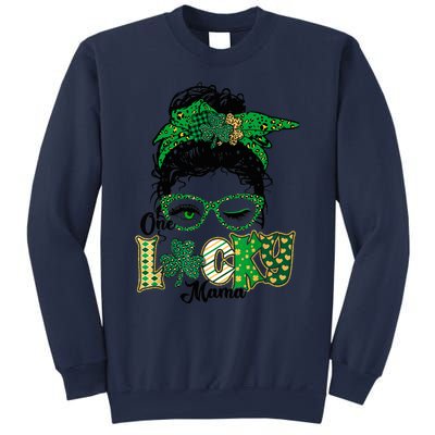 Wo One Lucky Mama St Patricks Day Mom Mother Shamrock Sweatshirt