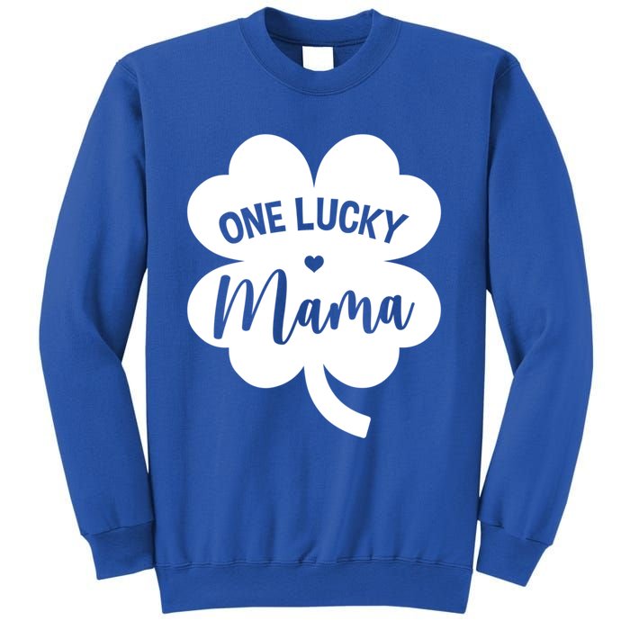 Wo One Lucky Mama Shamrock Four Leaf Clover St Patricks Day Mom Gift Sweatshirt