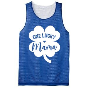 Wo One Lucky Mama Shamrock Four Leaf Clover St Patricks Day Mom Gift Mesh Reversible Basketball Jersey Tank