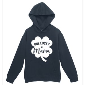 Wo One Lucky Mama Shamrock Four Leaf Clover St Patricks Day Mom Gift Urban Pullover Hoodie