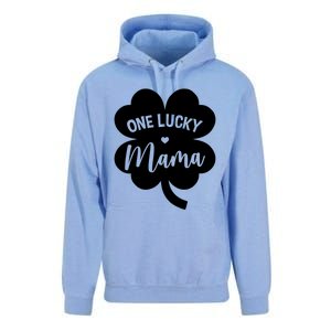 Wo One Lucky Mama Shamrock Four Leaf Clover St Patricks Day Mom Gift Unisex Surf Hoodie