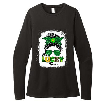 Wo One Lucky Mama St Patricks Day Mom Mother Shamrock Womens CVC Long Sleeve Shirt