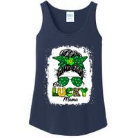 Wo One Lucky Mama St Patricks Day Mom Mother Shamrock Ladies Essential Tank