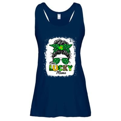 Wo One Lucky Mama St Patricks Day Mom Mother Shamrock Ladies Essential Flowy Tank