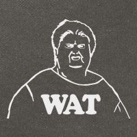 Wat! Old Lady Meme Wat What Funny Meme Cotton Canvas Backpack