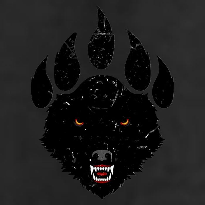 Wolf Claw Imprint Face Cool Comfort Performance Bucket Hat