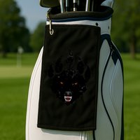 Wolf Claw Imprint Face Golf Towel
