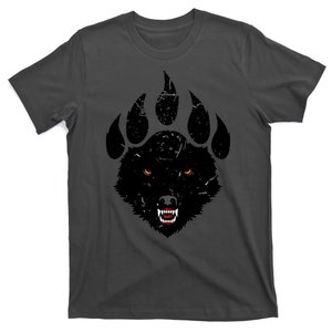 Wolf Claw Imprint Face T-Shirt