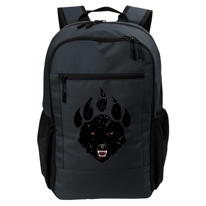 Wolf Claw Imprint Face Backpack
