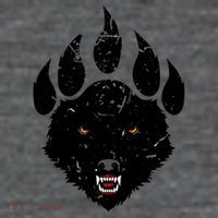 Wolf Claw Imprint Face Magnet