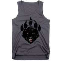 Wolf Claw Imprint Face Tank Top