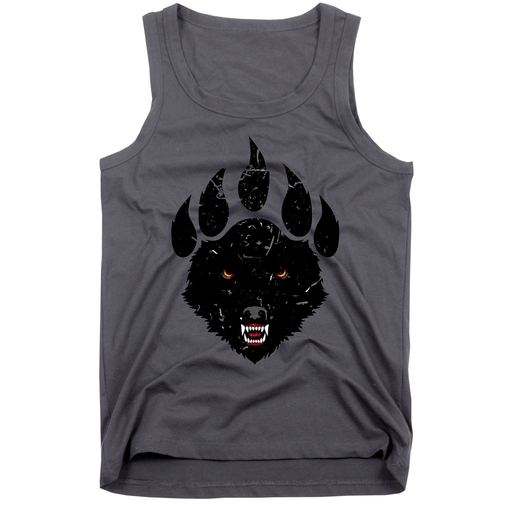 Wolf Claw Imprint Face Tank Top
