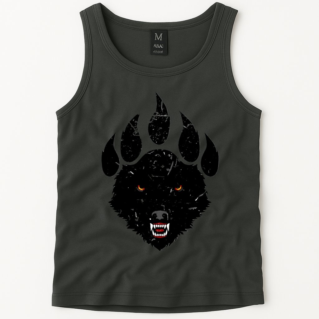 Wolf Claw Imprint Face Tank Top