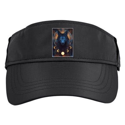 Wolf Dream Catcher Moon Phases  Adult Drive Performance Visor