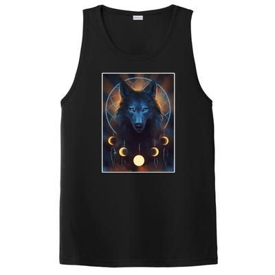 Wolf Dream Catcher Moon Phases  PosiCharge Competitor Tank