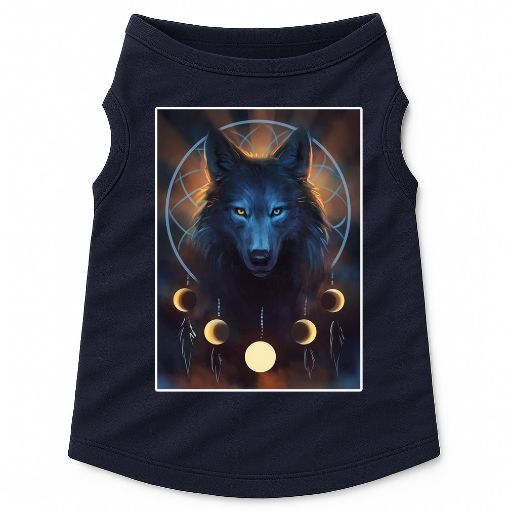 Wolf Dream Catcher Moon Phases  Doggie Tank