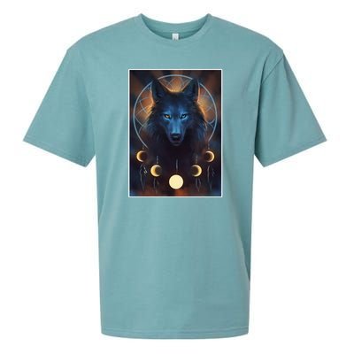 Wolf Dream Catcher Moon Phases  Sueded Cloud Jersey T-Shirt