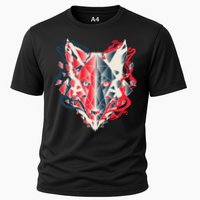 Wolf Head Polygonal Cooling Performance Crew T-Shirt