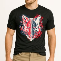 Wolf Head Polygonal Cooling Performance Crew T-Shirt