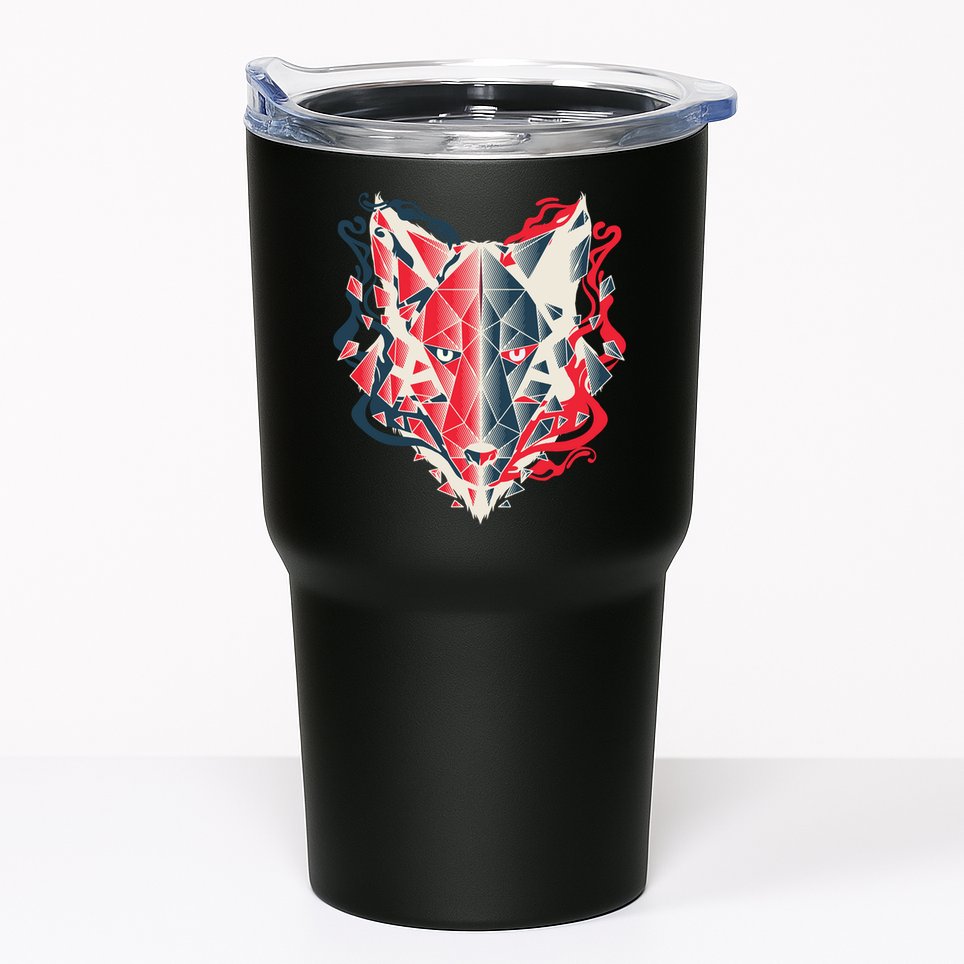 Wolf Head Polygonal Tumbler