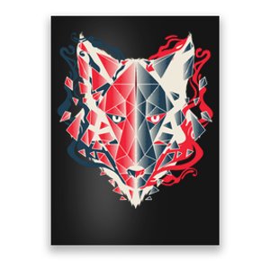 Wolf Head Polygonal Poster