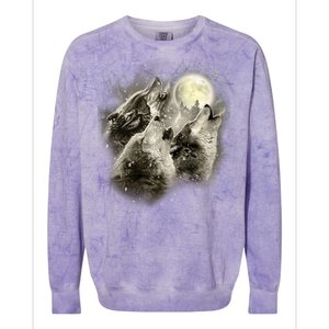 Wolf Howl Colorblast Crewneck Sweatshirt