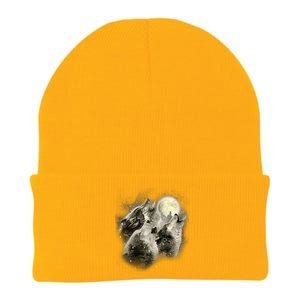 Wolf Howl Knit Cap Winter Beanie