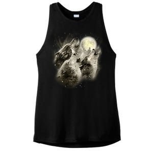 Wolf Howl Ladies PosiCharge Tri-Blend Wicking Tank