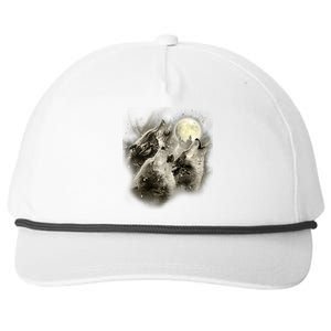 Wolf Howl Snapback Five-Panel Rope Hat