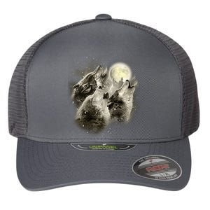 Wolf Howl Flexfit Unipanel Trucker Cap