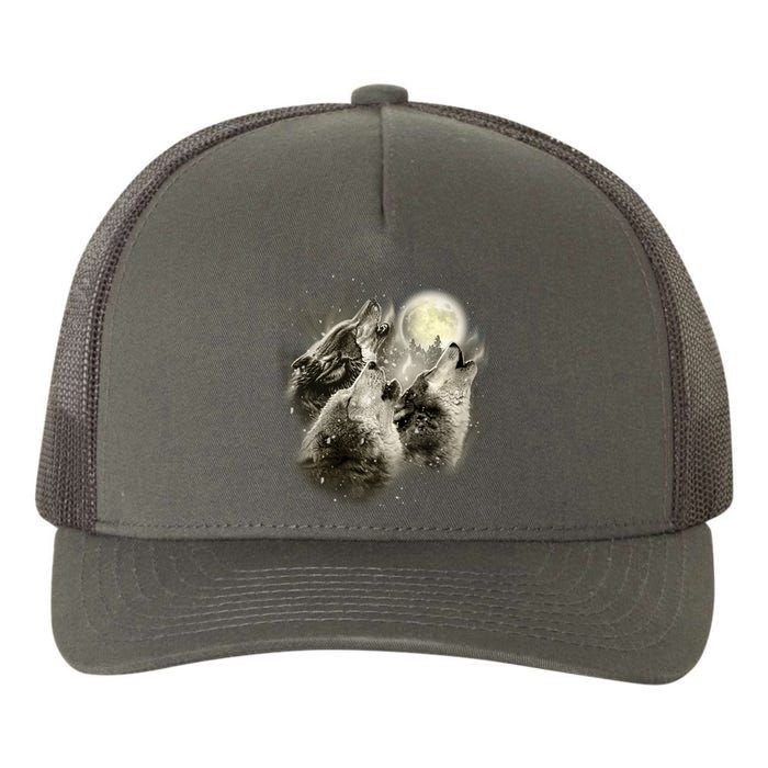 Wolf Howl Yupoong Adult 5-Panel Trucker Hat