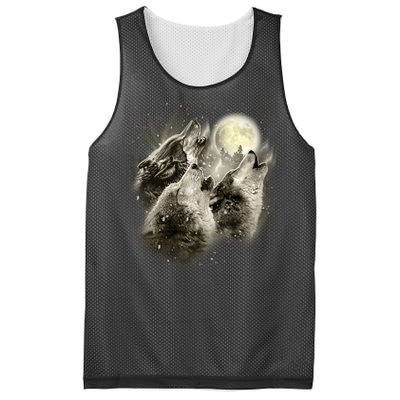 Wolf Howl Mesh Reversible Basketball Jersey Tank