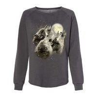 Wolf Howl Womens California Wash Sweatshirt