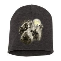 Wolf Howl Short Acrylic Beanie