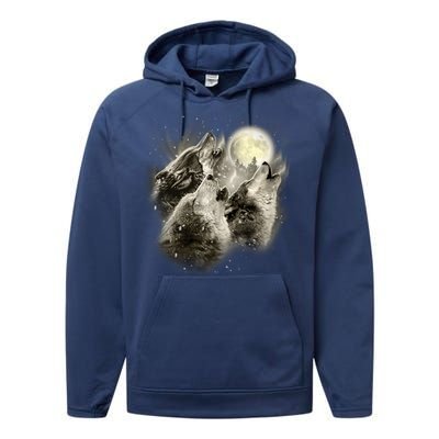 Wolf Howl Performance Fleece Hoodie