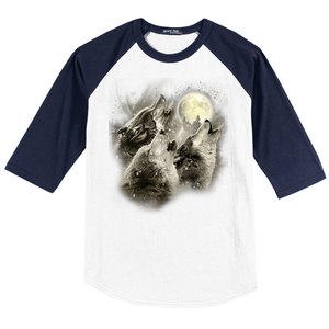 Wolf Howl Baseball Sleeve Shirt