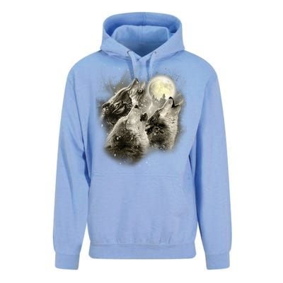 Wolf Howl Unisex Surf Hoodie