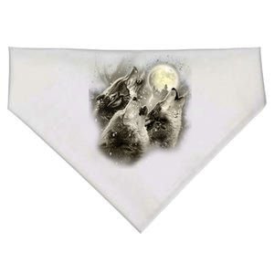 Wolf Howl USA-Made Doggie Bandana