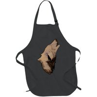 Wolf Howling Alone Apron