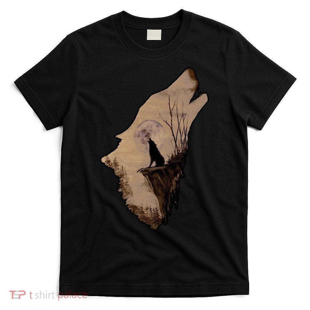Wolf Howling Alone T-Shirt