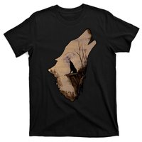 Wolf Howling Alone T-Shirt