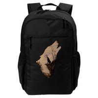 Wolf Howling Alone Backpack