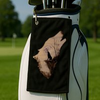 Wolf Howling Alone Golf Towel