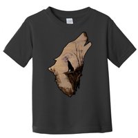 Wolf Howling Alone Toddler T-Shirt