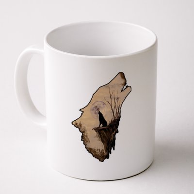 Wolf Howling Alone Coffee Mug