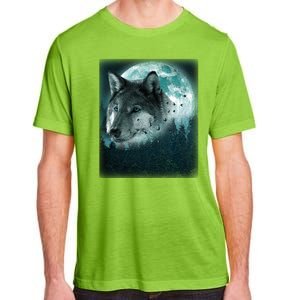 Wolf Moon Forest Wilderness  Adult ChromaSoft Performance T-Shirt