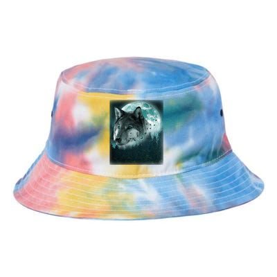 Wolf Moon Forest Wilderness  Tie Dye Newport Bucket Hat